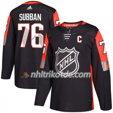 Nashville Predators Trikot Subban 76 2018 NHL All-Star Adidas Schwarz Authentic - Herren